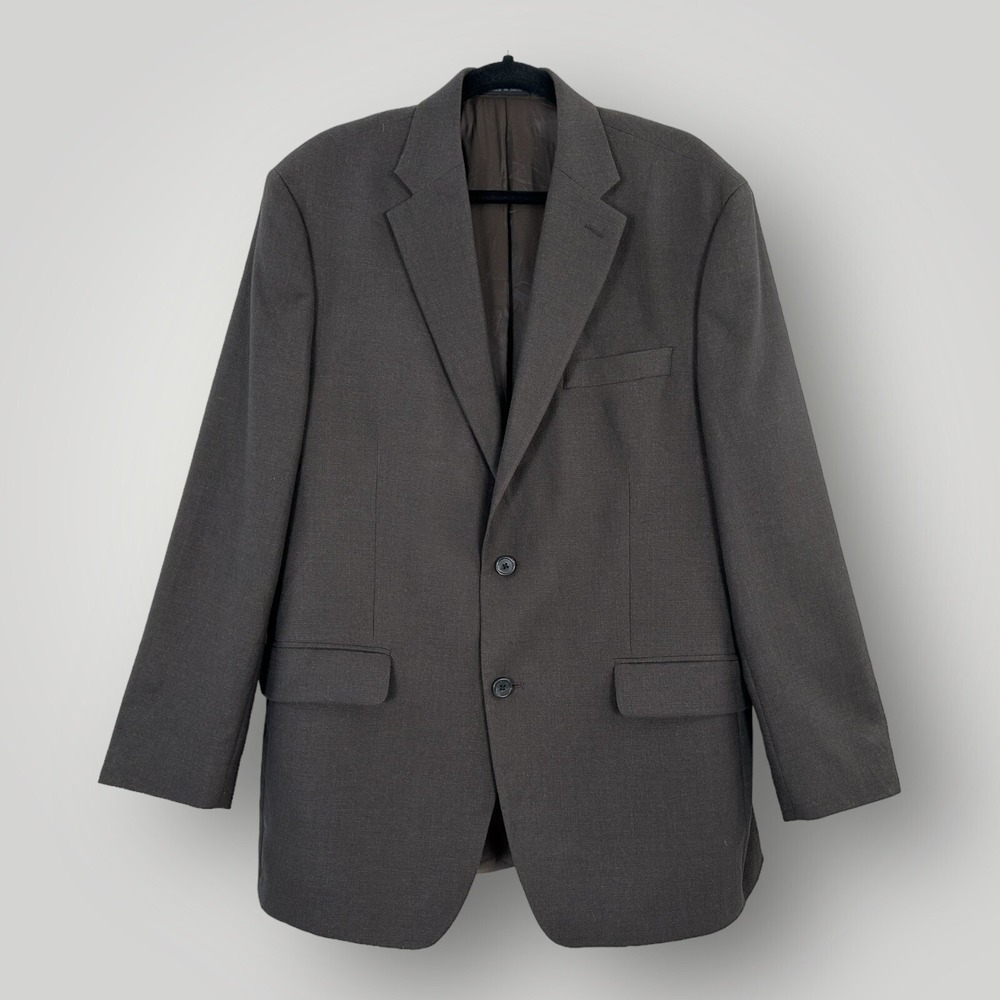 Lauren Ralph Lauren Blazer Sport Coat Mens‎ 42R Brown Polyester/Rayon Blend